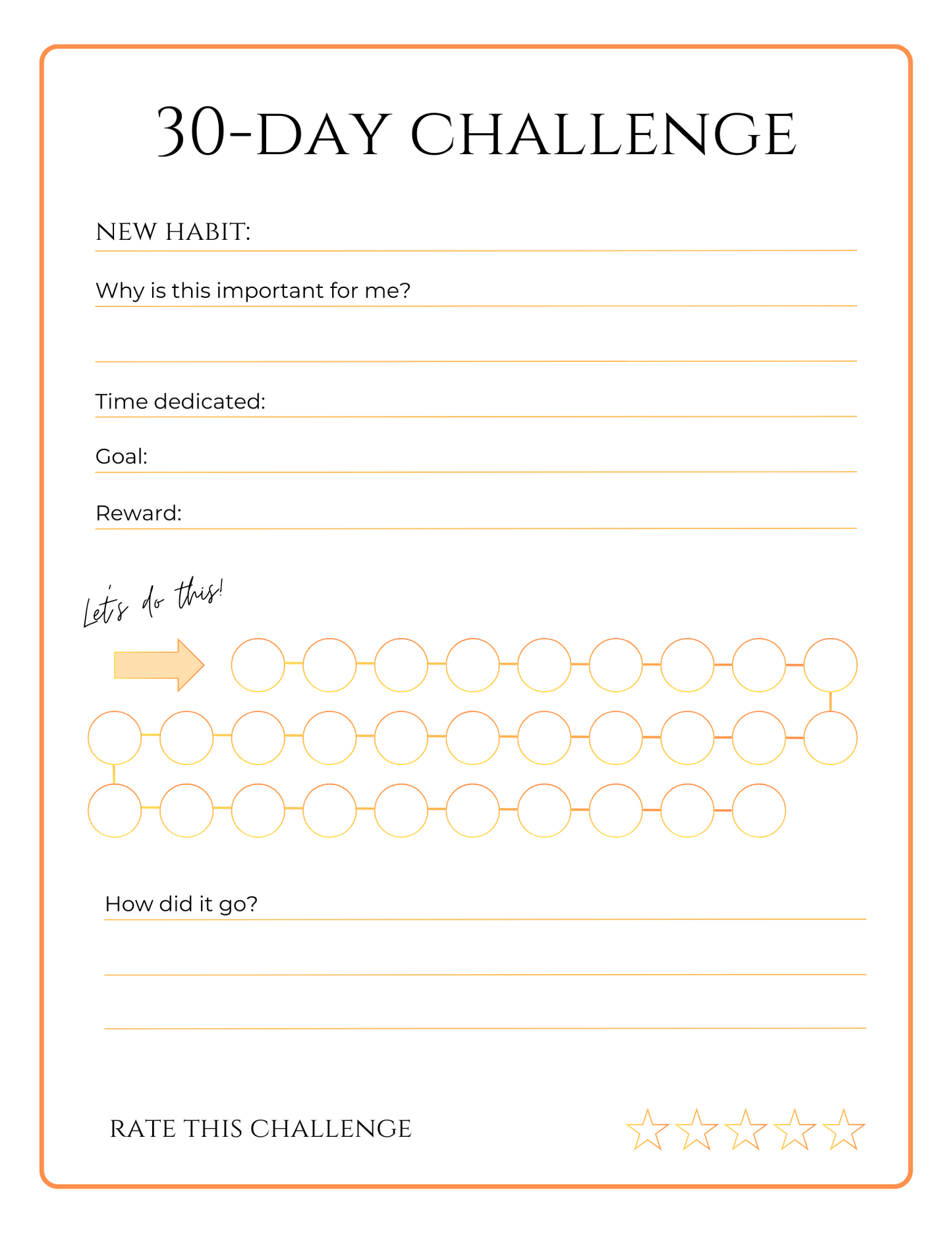 Habit Builder- Build ANY habit.