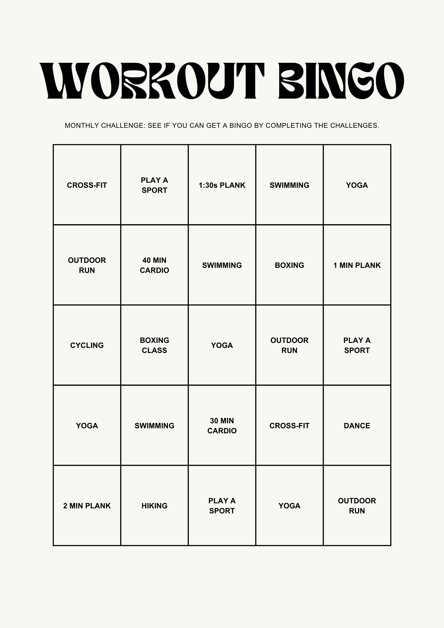 The Workout Tracker