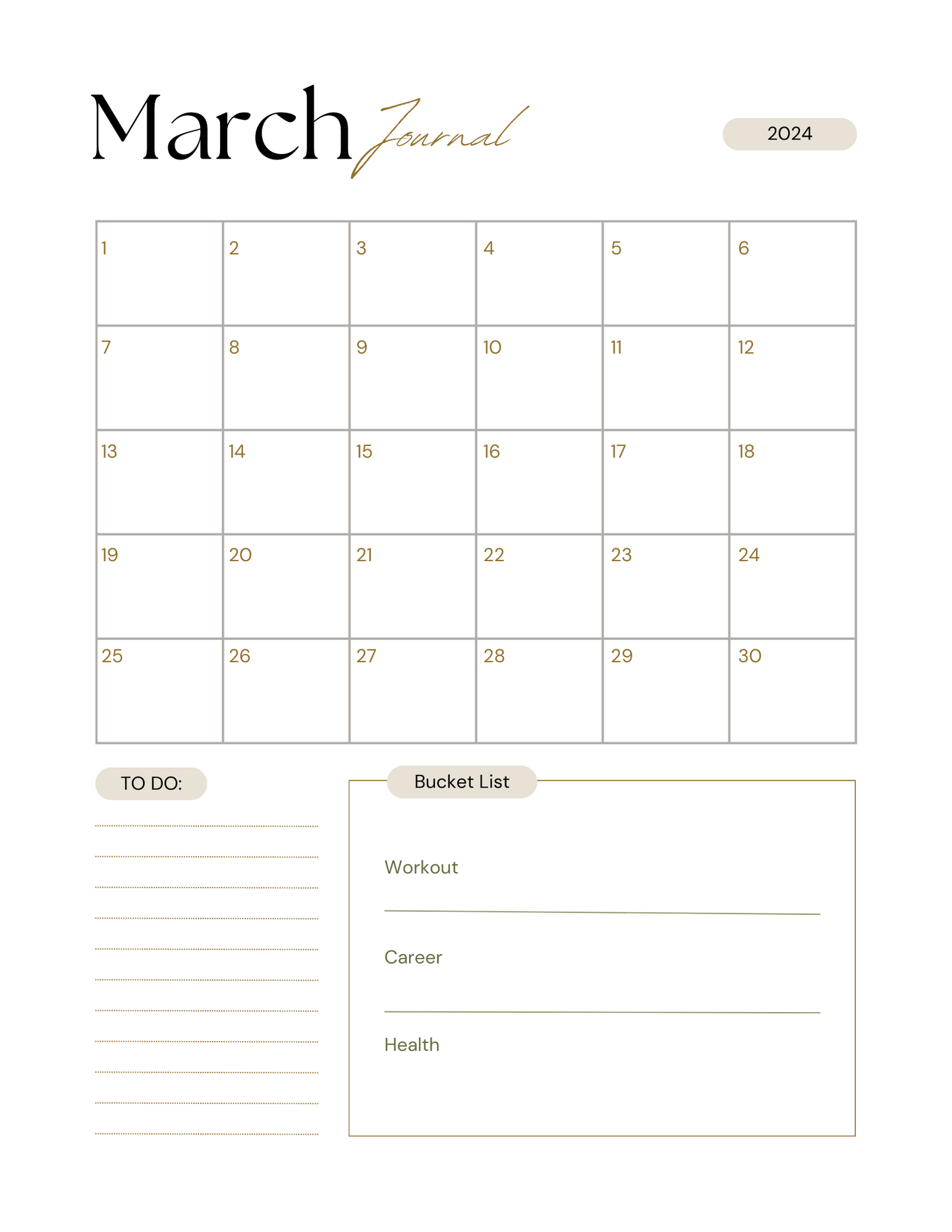 The Self-Care Journal- 12 months