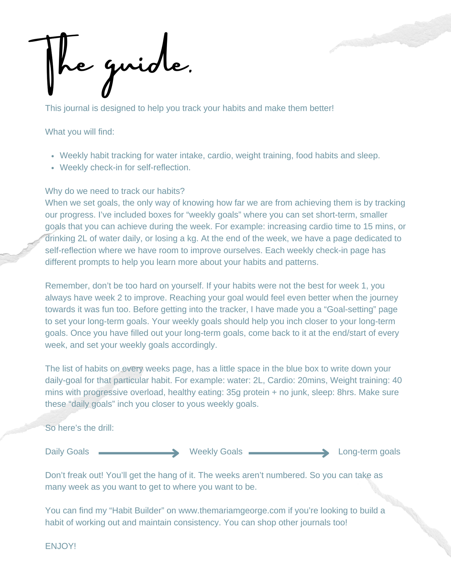 Habit tracker - Fitness edition