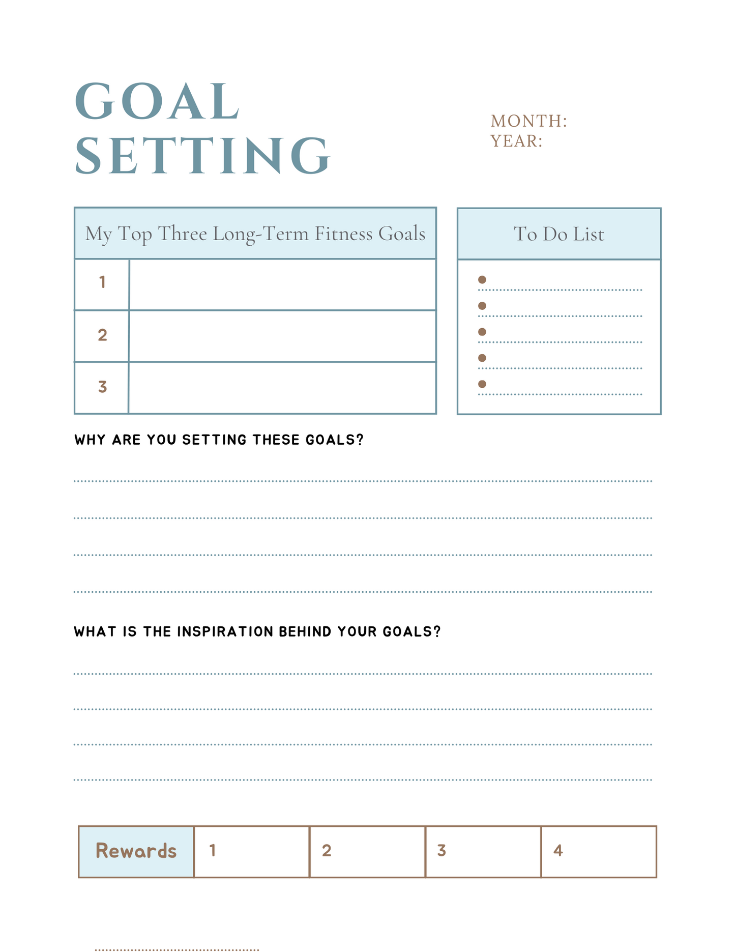 Habit tracker - Fitness edition