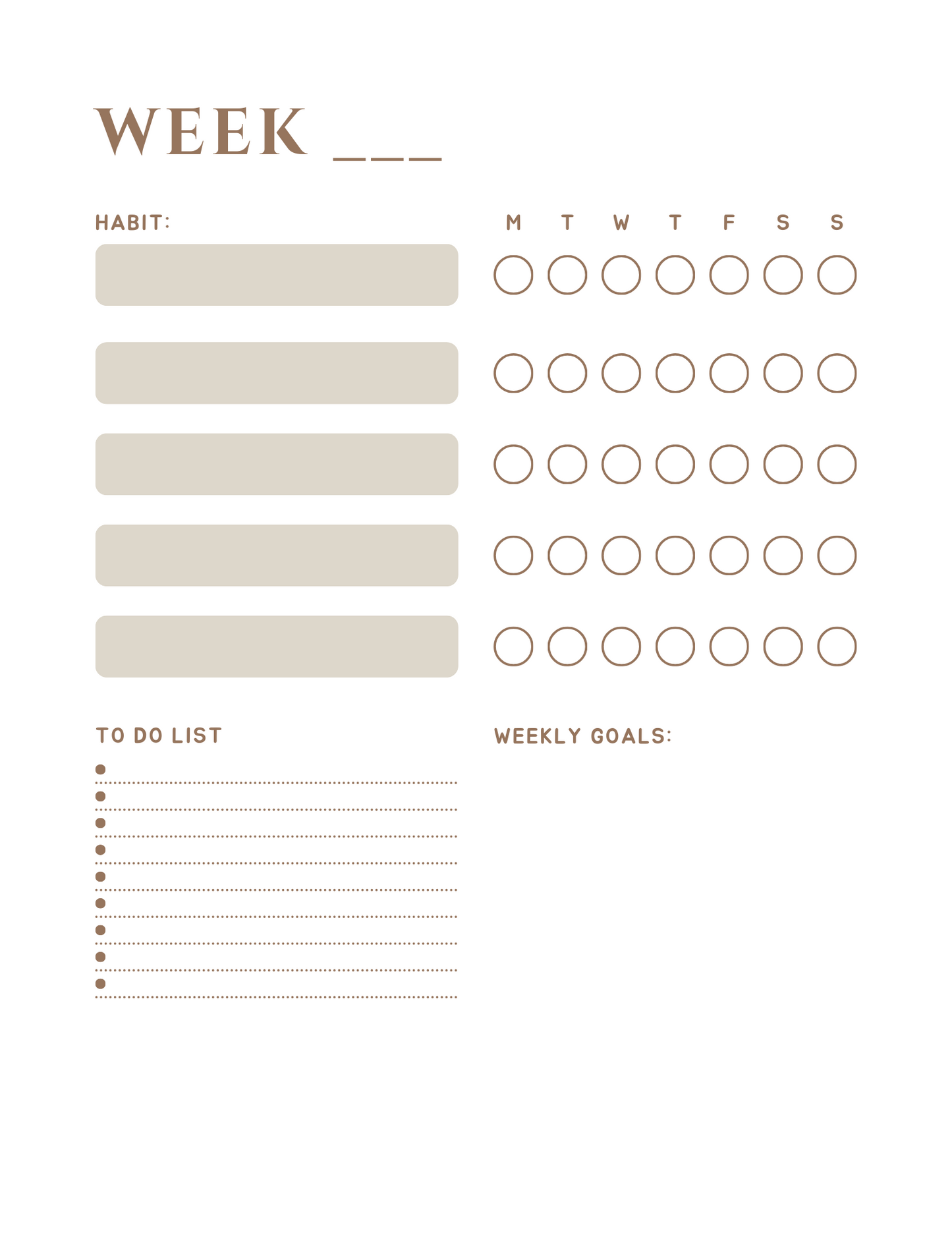 Habit Tracker- Track ANY Habit