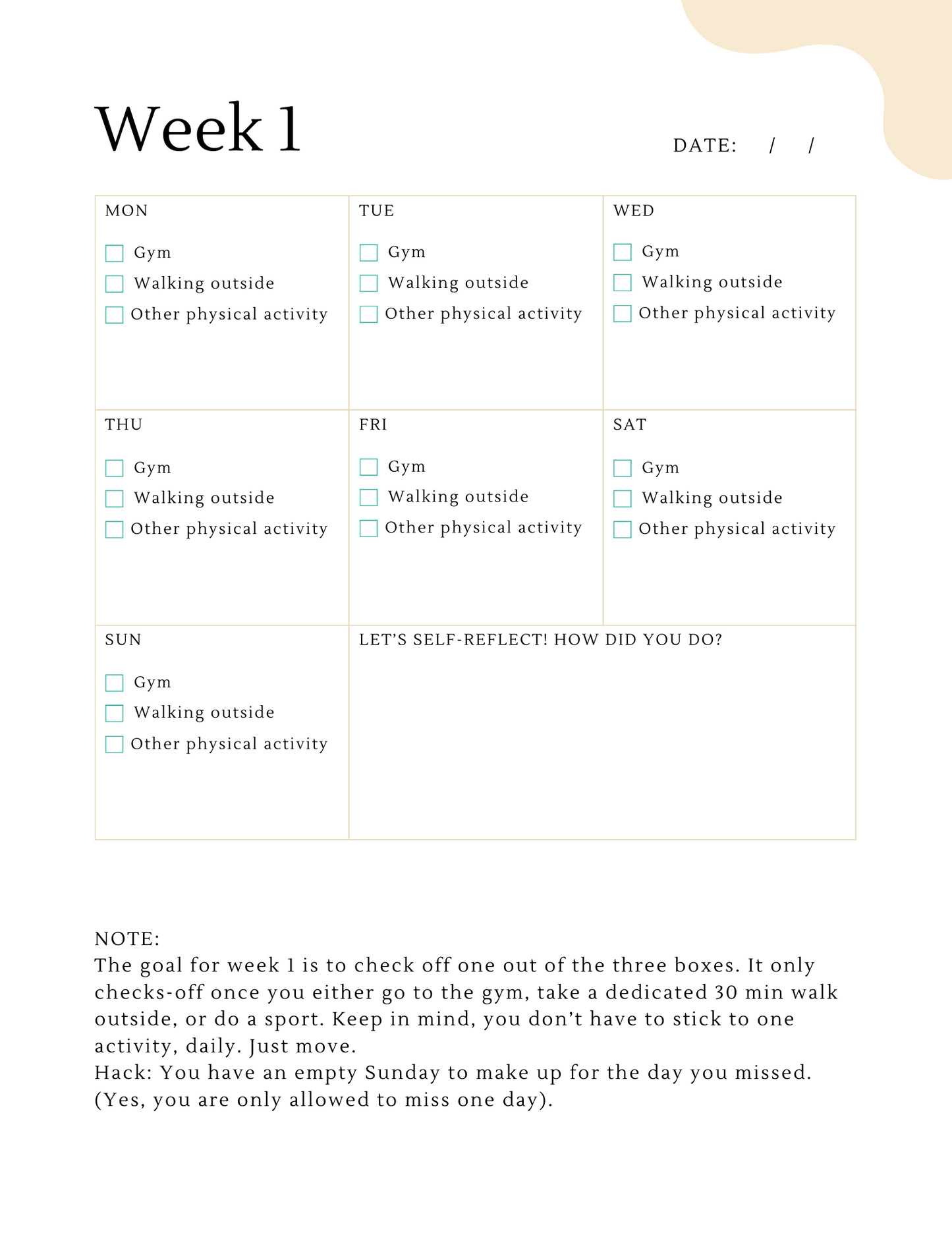 Habit builder- Workout Edition