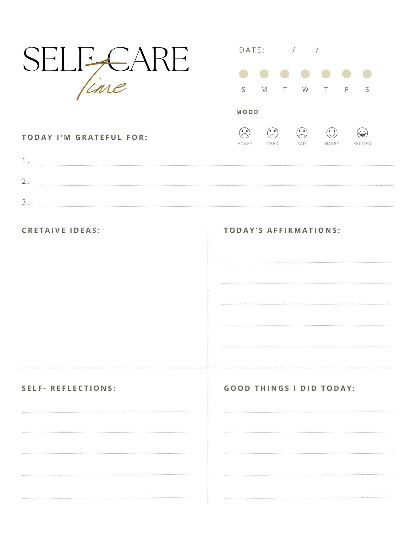 The Self-Care Journal- 12 months