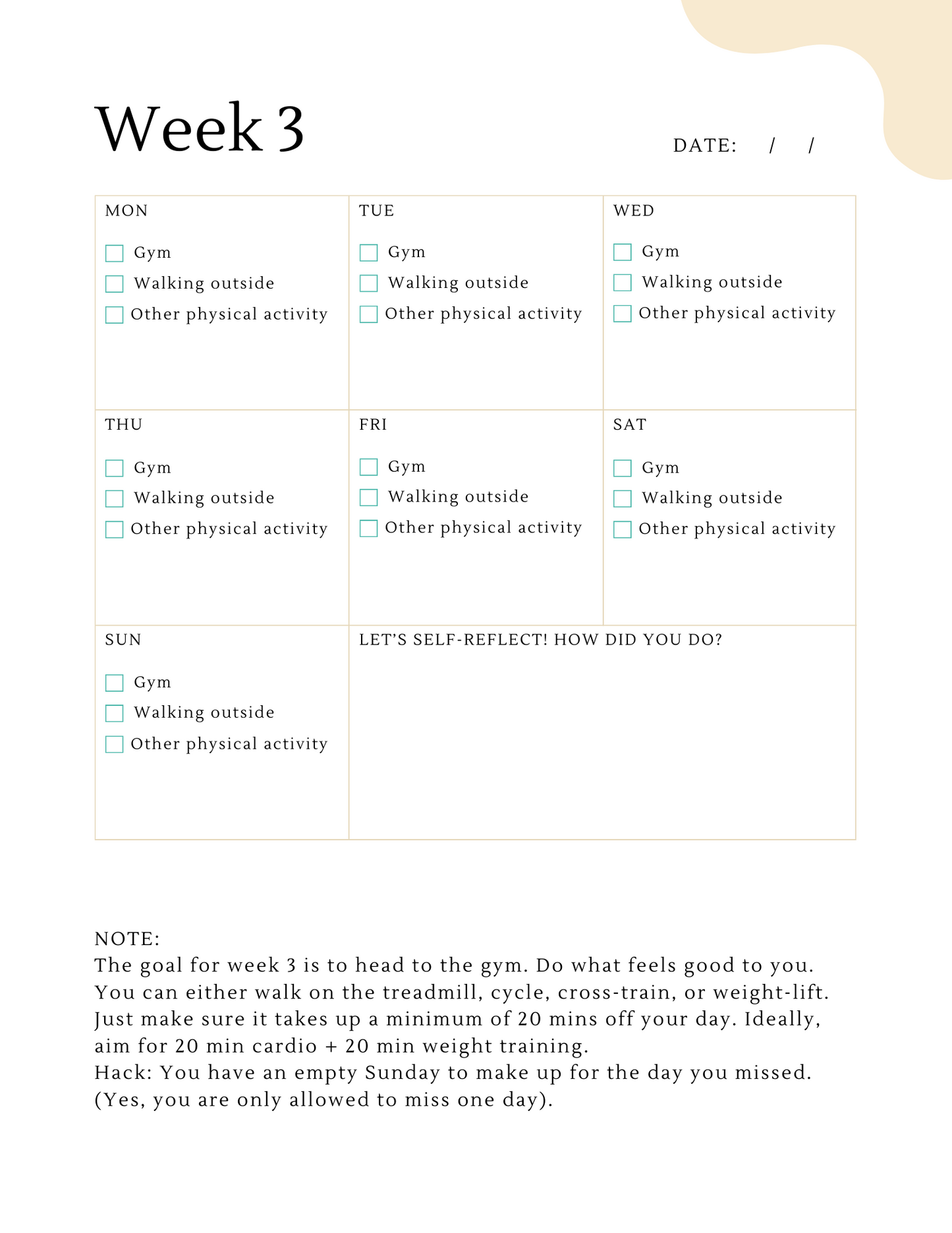 Habit builder- Workout Edition