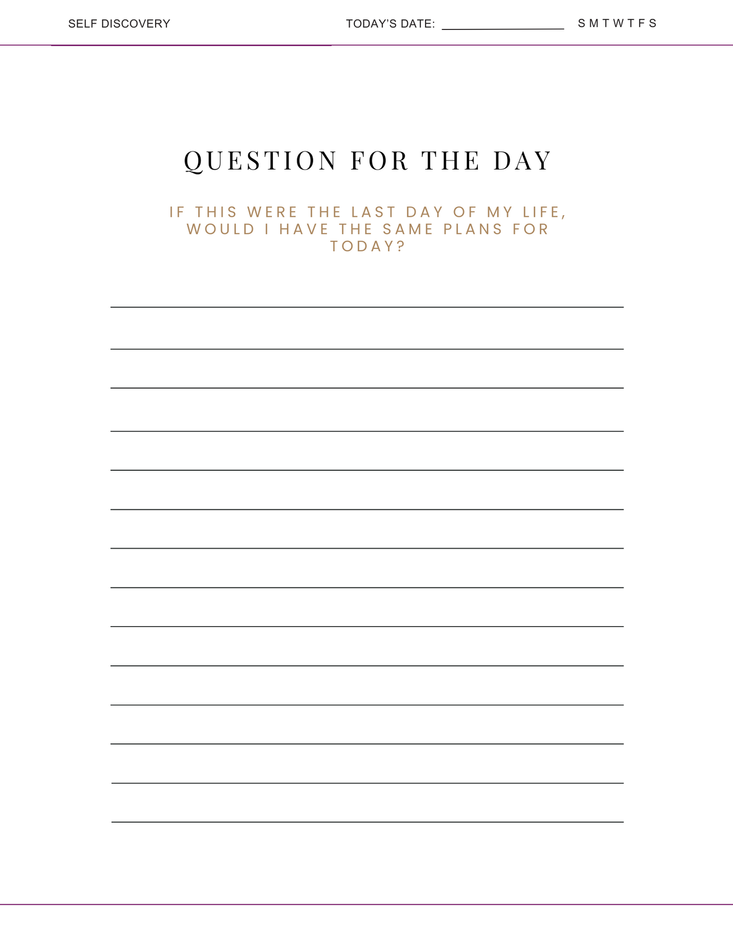 The Path To Self-Discovery- 31 Questions